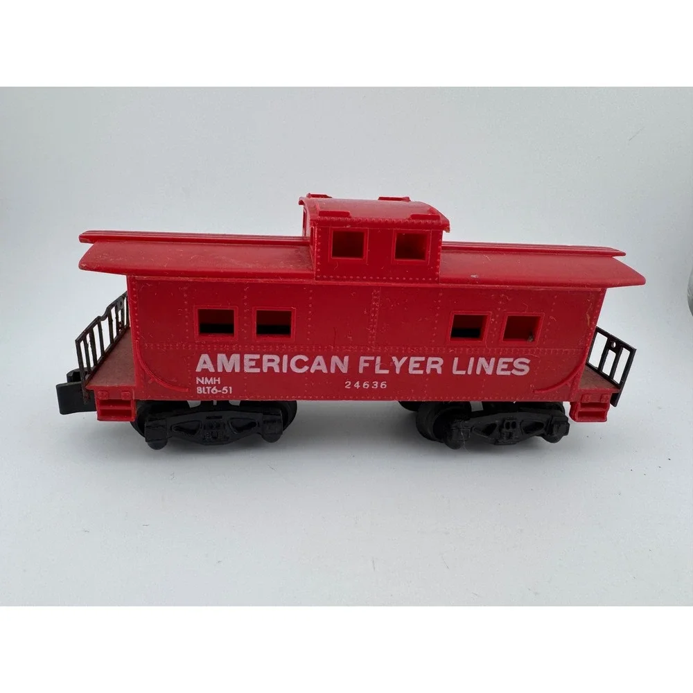 American Flyer Lines Red Caboose Train‎ Car Model 24636 Plastic Toy